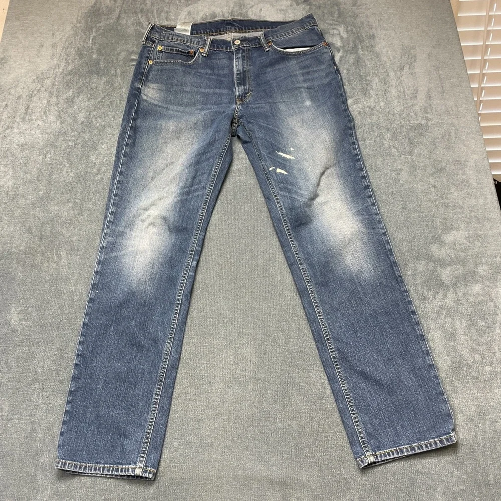 Levi's 541 Athletic Taper Jean Men 36x34 Blue Denim Medium Wash Pockets Low Rise